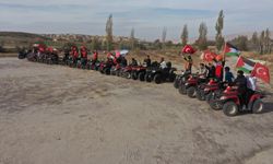 Kapadokya'da arazi araçlarıyla Filistin'e destek turu düzenlendi