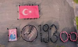 Karabük'te öğrencilerden "10 Kasım" koreografisi