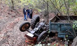 Kütahya'da devrilen traktörün sürücüsü öldü