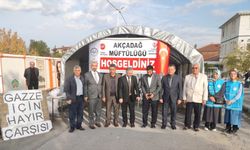 Malatya'da "Gazze İçin Hayır Çarşısı" açıldı