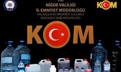 Niğde'de 90 litre kaçak içki ele geçirildi