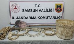 Samsun'da kaçak kazı yapan 2 kişi suçüstü yakalandı