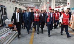 Türk Kızılay Genel Müdürü İbrahim Altan, Yapı Sistem Fabrikasını inceledi