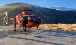 Van'da ambulans helikopter, sarılık teşhisi konulan bebek için havalandı