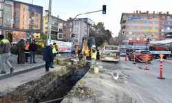 Çankaya'daki Aksu Caddesi'nde sel önleyici çalışmalar başladı