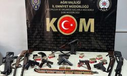 Ağrı merkezli yasa dışı silah ticareti operasyonunda 22 şüpheli yakalandı