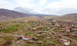 Aksaray'da tek başına yaşadığı köyde kışın zorluklarına rağmen mutlu olmasını biliyor