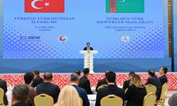 Cumhurbaşkanı Yardımcısı Yılmaz, Türkiye-Türkmenistan İş Forumu'nda konuştu: