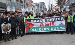 Erzurum, Ağrı ve Erzincan'da İsrail'in Gazze'ye yönelik saldırıları protesto edildi