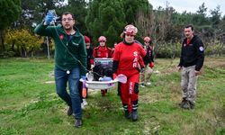 İzmir'de yangından hayvan kurtarma tatbikatı yapıldı