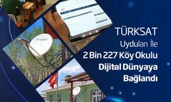 Karasal internet verilemeyen 2 bin 227 köy okulu Türksat ile dijital dünyaya bağlandı