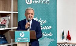 Kazakistan Yunus Emre Türk Kültür Merkezi'nde Hoca Ahmet Yesevi Kütüphanesi açıldı