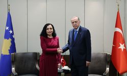 Cumhurbaşkanı Erdoğan, Kosova Cumhurbaşkanı Vjosa Osmani-Sadriu ile görüştü