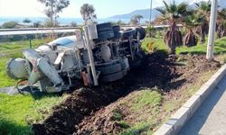 Antalya'da beton mikserinin çarptığı kişi öldü