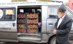 "Elmacı Dede" Denizli'de yetiştirdiği elmaları Şırnak'taki Mehmetçik için getirdi