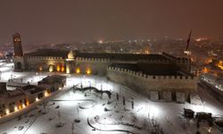 Erzurum'da kar yağışı etkili oluyor