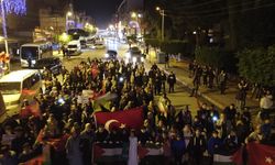 Hatay'da teröre tepki Gazze'ye destek yürüyüşü düzenlendi