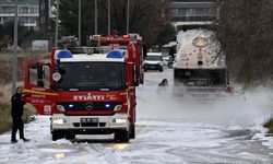 LPG dolu tankerdeki gaz sızıntısına müdahale ediliyor