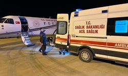 Mardin'de 84 yaşındaki hasta ambulans uçakla Ankara'ya sevk edildi