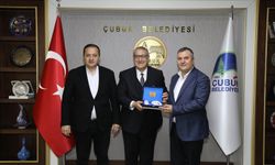 Pazarcık Belediye Başkanı İbrahim Yılmazcan'dan Çubuk'a ziyaret