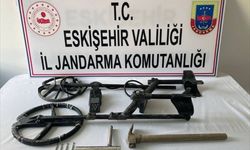 Eskişehir'de izinslz kazı yapan 7 şüpheli yakalandı