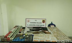 Karaman'da kaçak sigara operasyonunda 2 şüpheli yakalandı