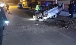 Kırıkkale'de devrilen otomobilin sürücüsü öldü