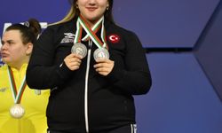 Milli halterci Fatmagül Çevik'ten Avrupa'da 2 bronz madalya