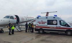 Muş'ta kalp ve karaciğer yetmezliği olan bebek ambulans uçakla Ankara'ya sevk edildi