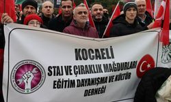 Staj ve Çıraklık Sigortası Mağdurları Federasyonu, Kartal'da miting düzenledi