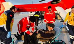 Van'da kalp krizi geçiren hasta ambulans helikopterle hastaneye ulaştırıldı