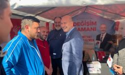 Süleyman Soylu'dan CHP standına ziyaret