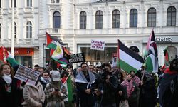 Avusturya'da İsrail'in Gazze'ye yönelik saldırıları protesto edildi
