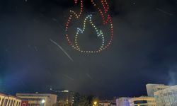 Çankırı'da Nevruz kutlamalarında dron ışık gösterisi yapıldı