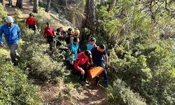 Fethiye'de yürüyüş yaptığı arazide düşerek mahsur kalan kişi kurtarıldı