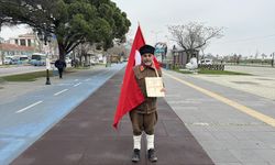 Gazi torunu Saffet Gümüş şehitlerin anısına İstanbul'dan Çanakkale'ye yürüyor