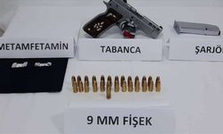 Kayseri'de 2 kişi sentetik uyuşturucu ve tabancayla yakalandı