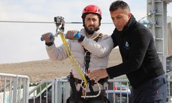 Kayseri'de açılan zipline parkuru macera tutkunlarını bekliyor