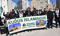 Şırnak'ta İsrail'in Gazze'ye yönelik saldırılarına tepki