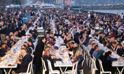 Tekirdağ'da 10 bin kişi birlikte iftar yaptı