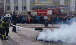 Ulaş'ta deprem ve yangın tatbikatı yapıldı