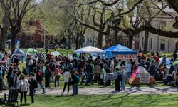 Columbia Üniversitesi'nde Filistin'e destek mitingleri devam ediyor