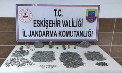 Eskişehir'de 1866 parça tarihi eser ele geçirilen operasyonda 3 şüpheli yakalandı