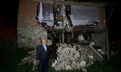 Kadışehri'nin Yelten köyünde deprem nedeniyle bazı evler zarar gördü