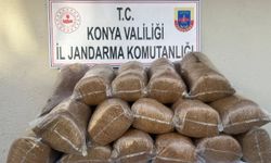 Konya'da 135 kilogram kaçak tütün ele geçirildi