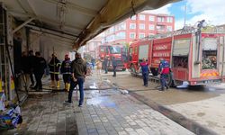 Yerköy'de markette çıkan yangın hasara yol açtı