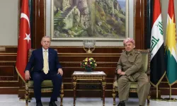 Cumhurbaşkanı Erdoğan, Mesut Barzani ile bir araya geldi