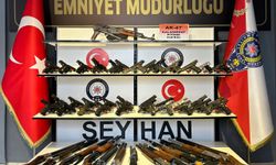 Adana'da operasyon ve denetimlerde 51 ruhsatsız silah ele geçirildi