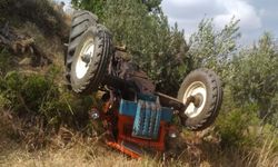 Aydın'da uçurumdan yuvarlanan traktörün sürücüsü öldü