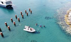 Bodrum'da dalgıçlar deniz dibi temizliği yaptı